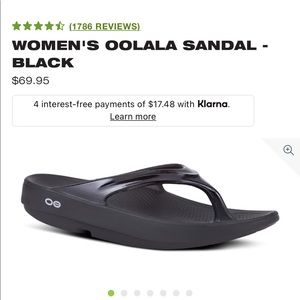 Womens Black Oolala Sandle NWT in Original Packaging.